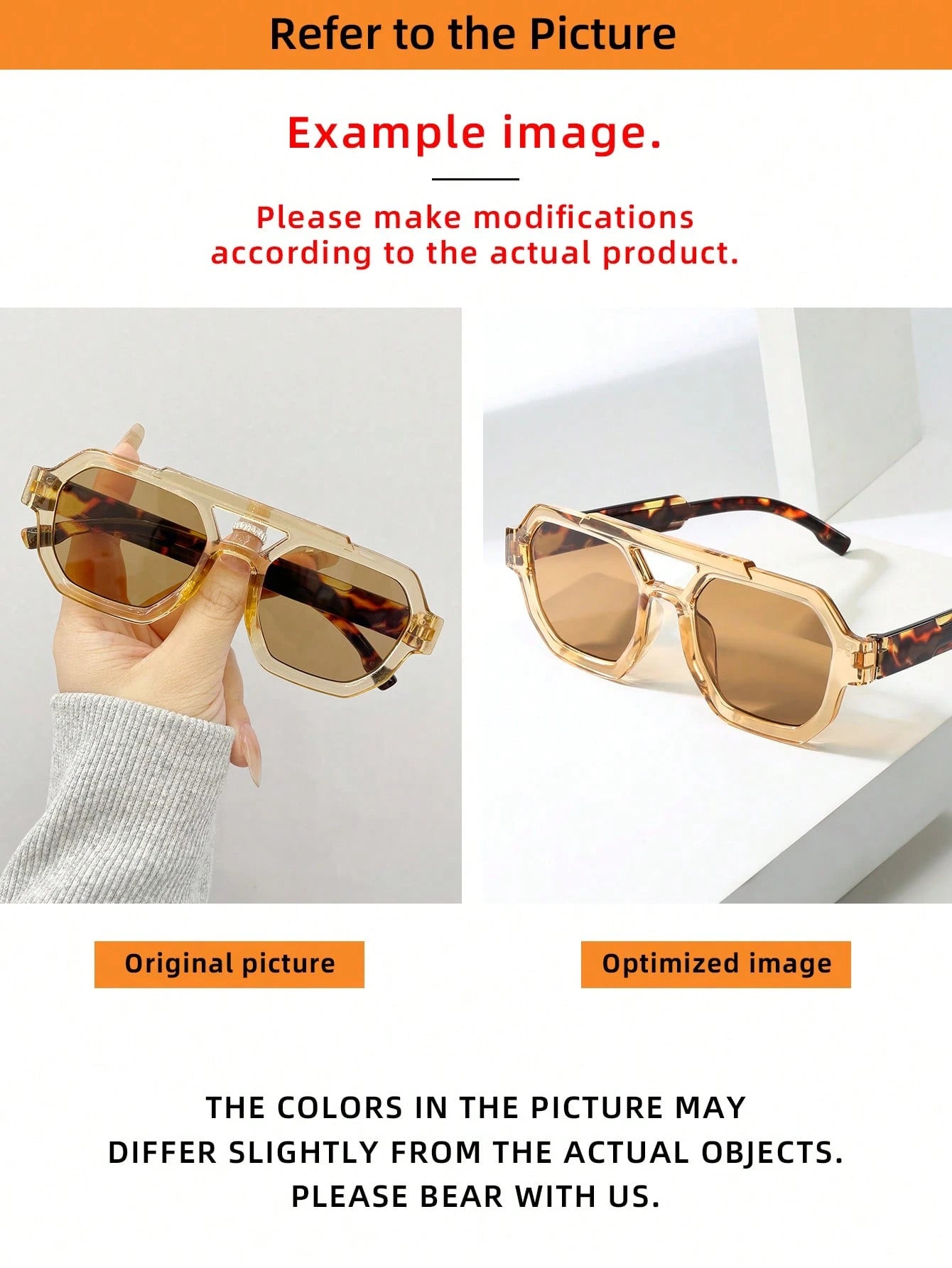 Square Frame PC Material Glasses