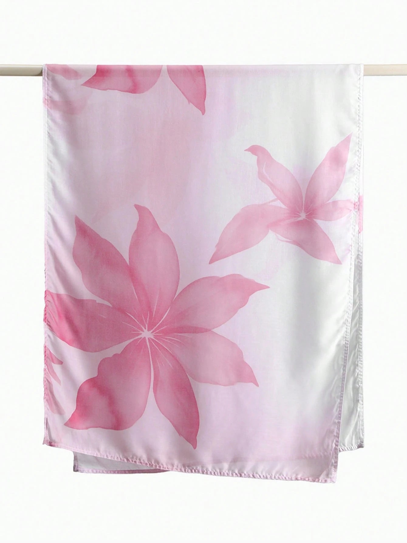 1pc Watercolor Sakura Tie Dye Print Hijab