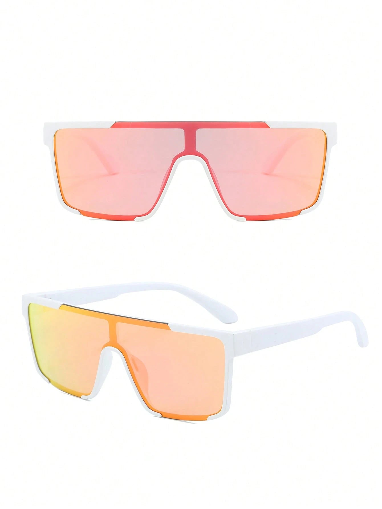 Oversized Colorful Sports Sunglasses