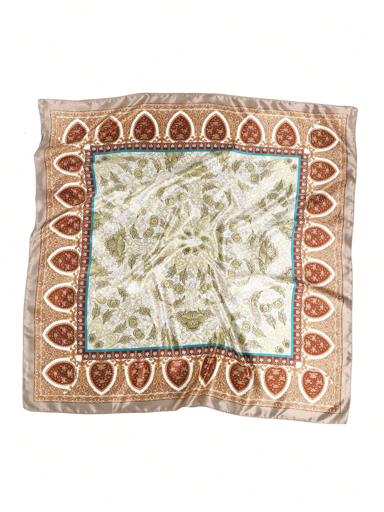 1pc Retro Style Silk Summer Beach Casual Headscarf