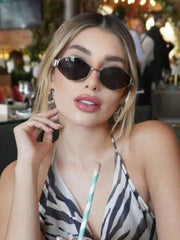 2pcs Diamond Metal Frame Sunglasses Set