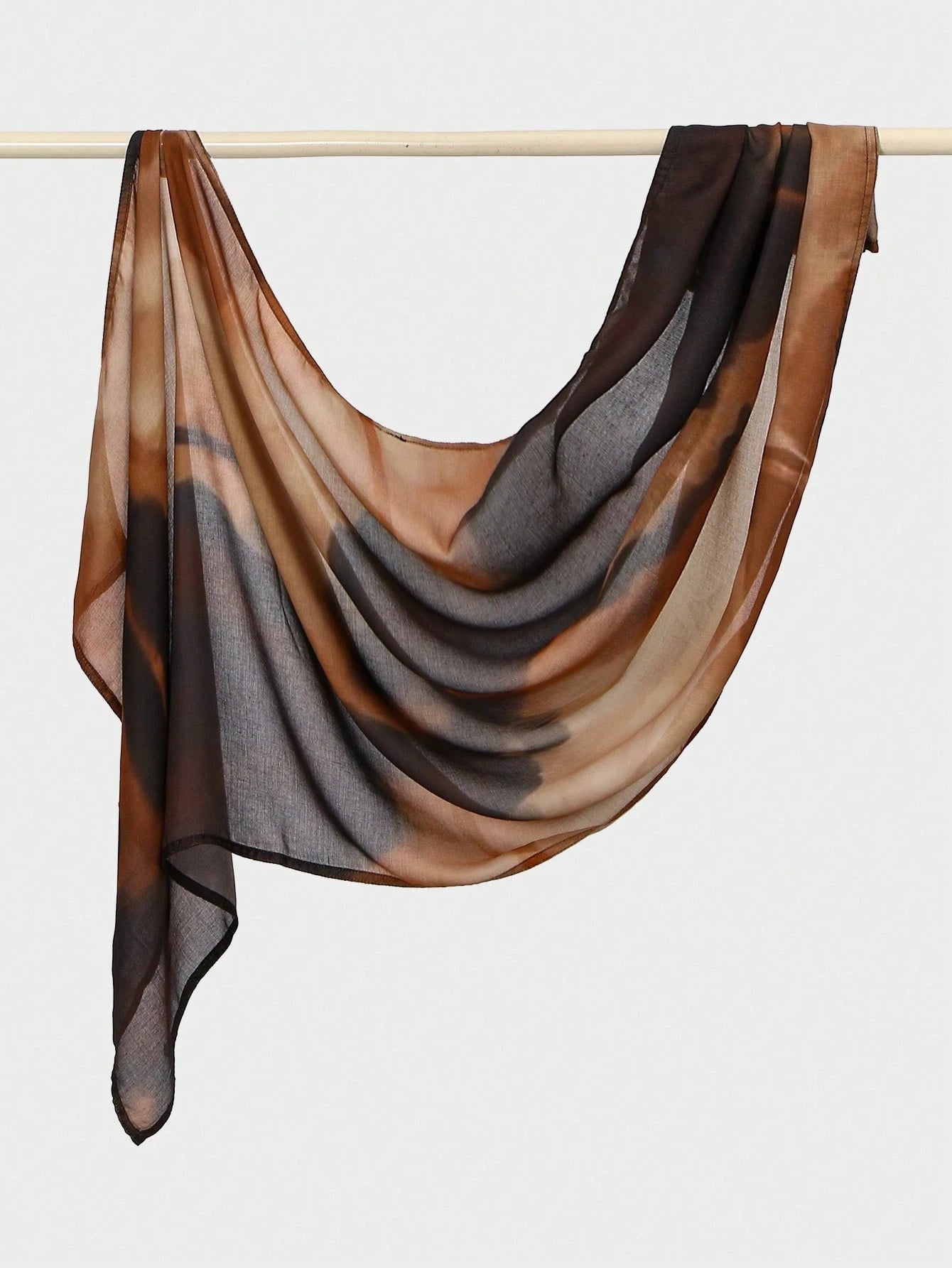 1pc Marble Tie-Dye Hijab Scarf, Printed Hijab