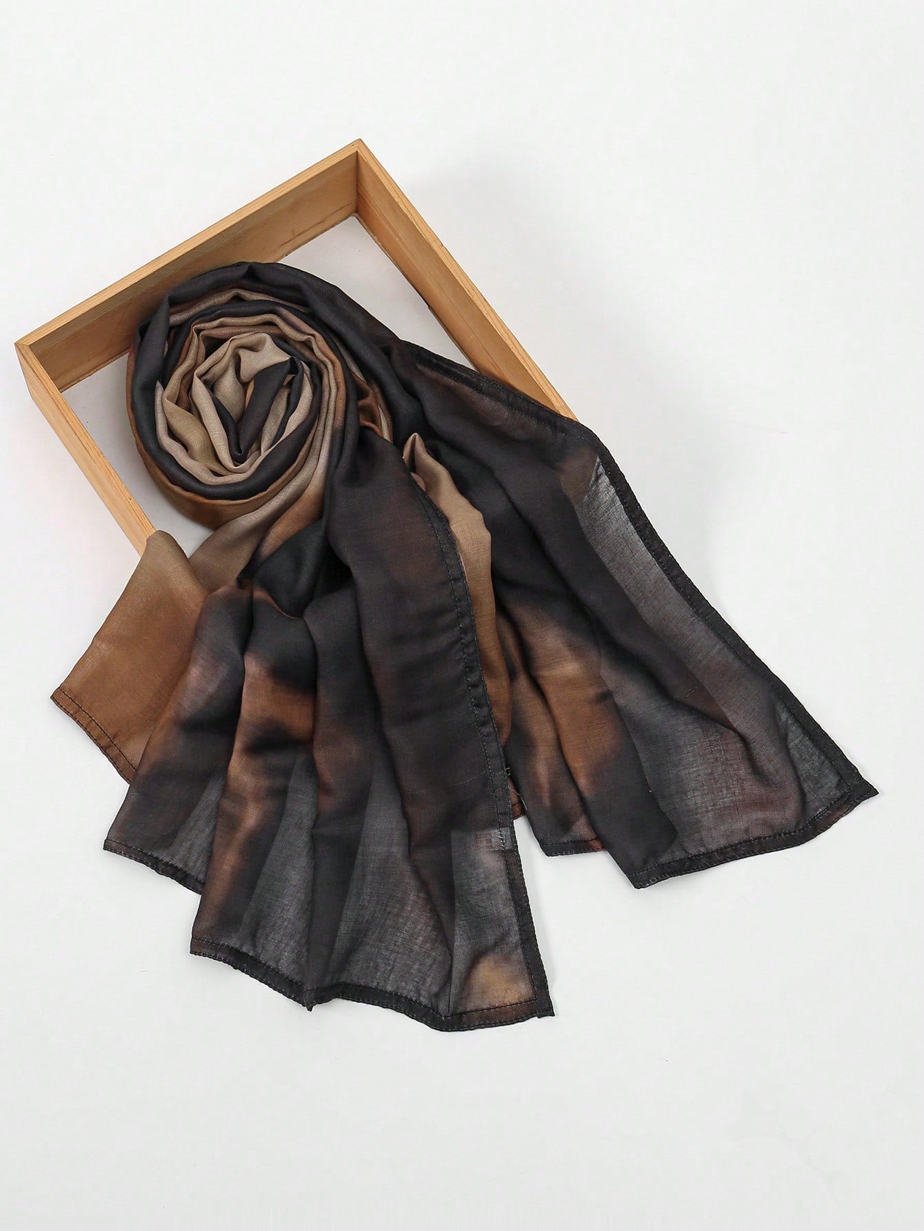 1pc Marble Tie-Dye Hijab Scarf, Printed Hijab