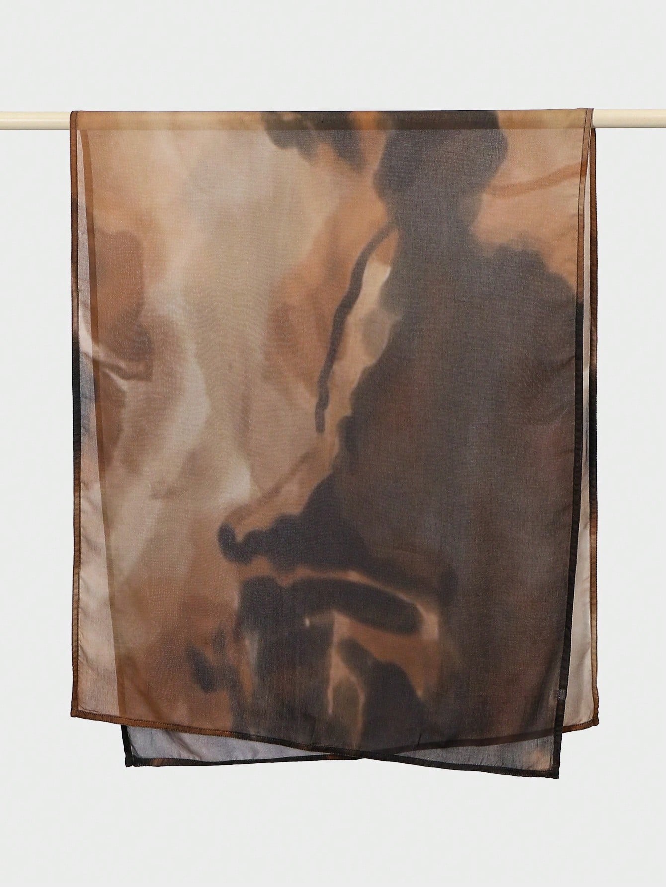 1pc Marble Tie-Dye Hijab Scarf, Printed Hijab