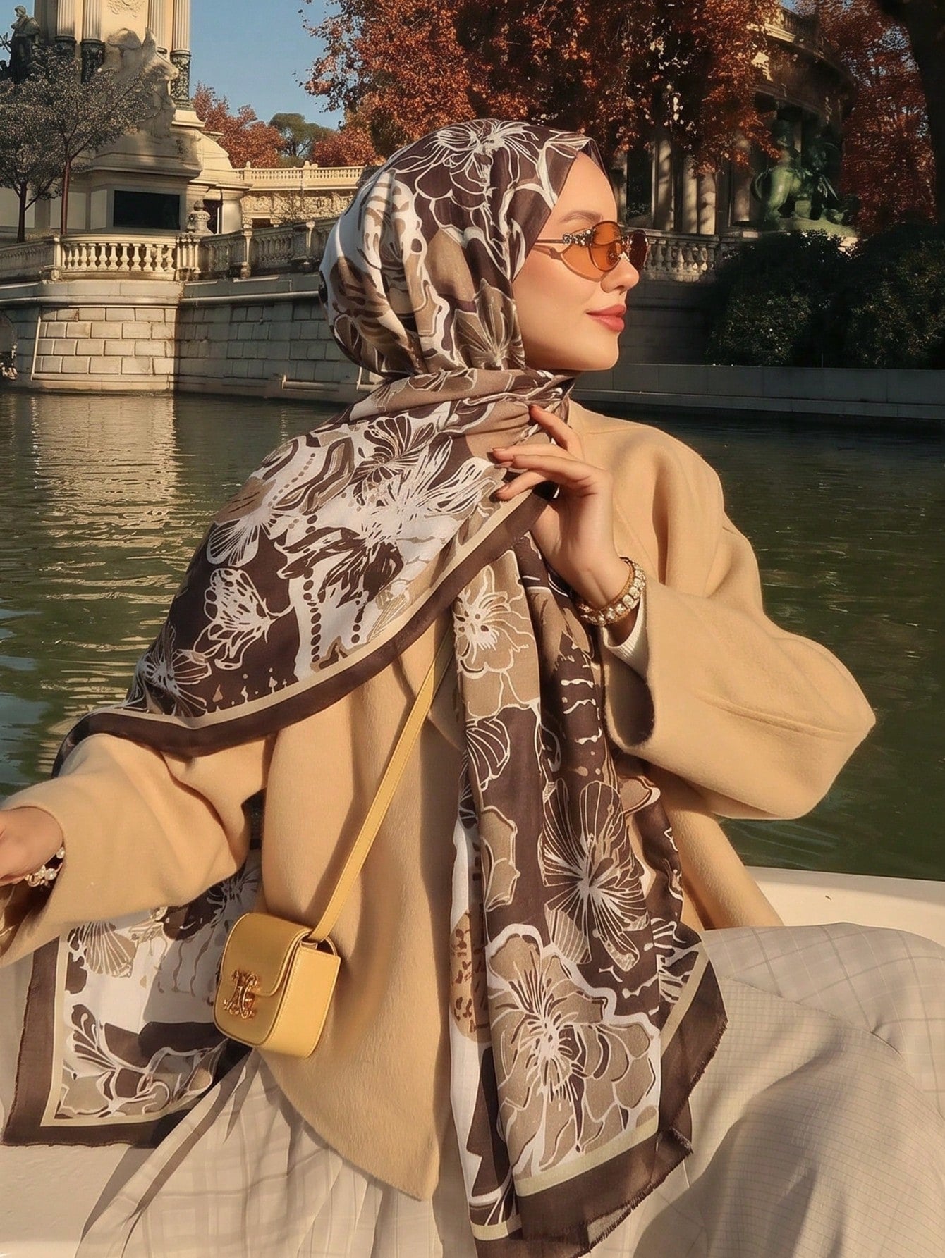 1pc Bohemian Paisley Print Scarf Shawl