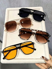 4pc Aviator Frame Sunglasses Set