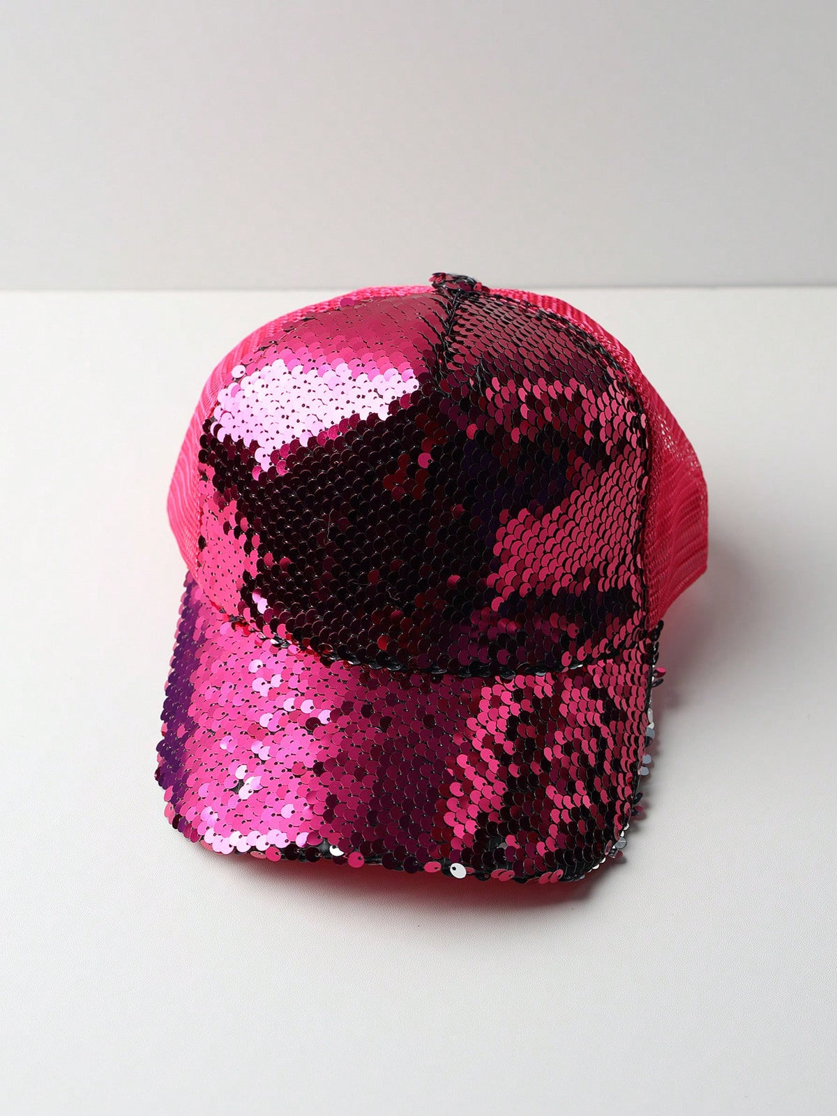 1pc Sequin Mesh Breathable Baseball Cap