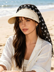1pc Outdoor New Boho Wide Brim Straw Hat