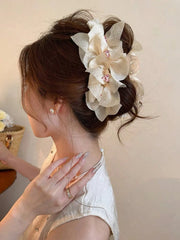 Oversized Organza Bow Hair Clip