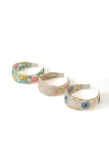 3Pcs Embroidered Flower Headbands