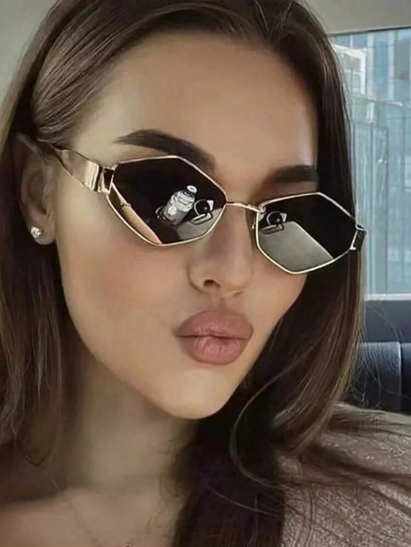 2pcs Retro Oval Metal Frame Sunglasses Combo