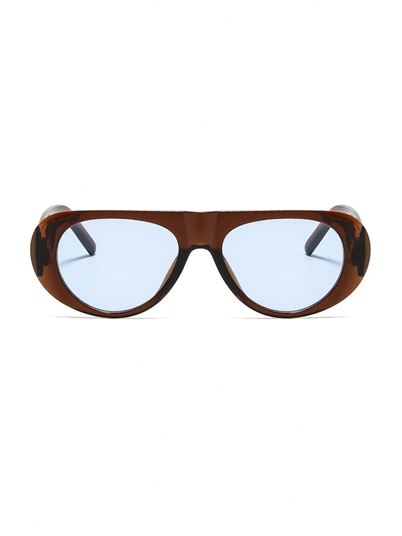 Oversized Translucent Frame Sunglasses