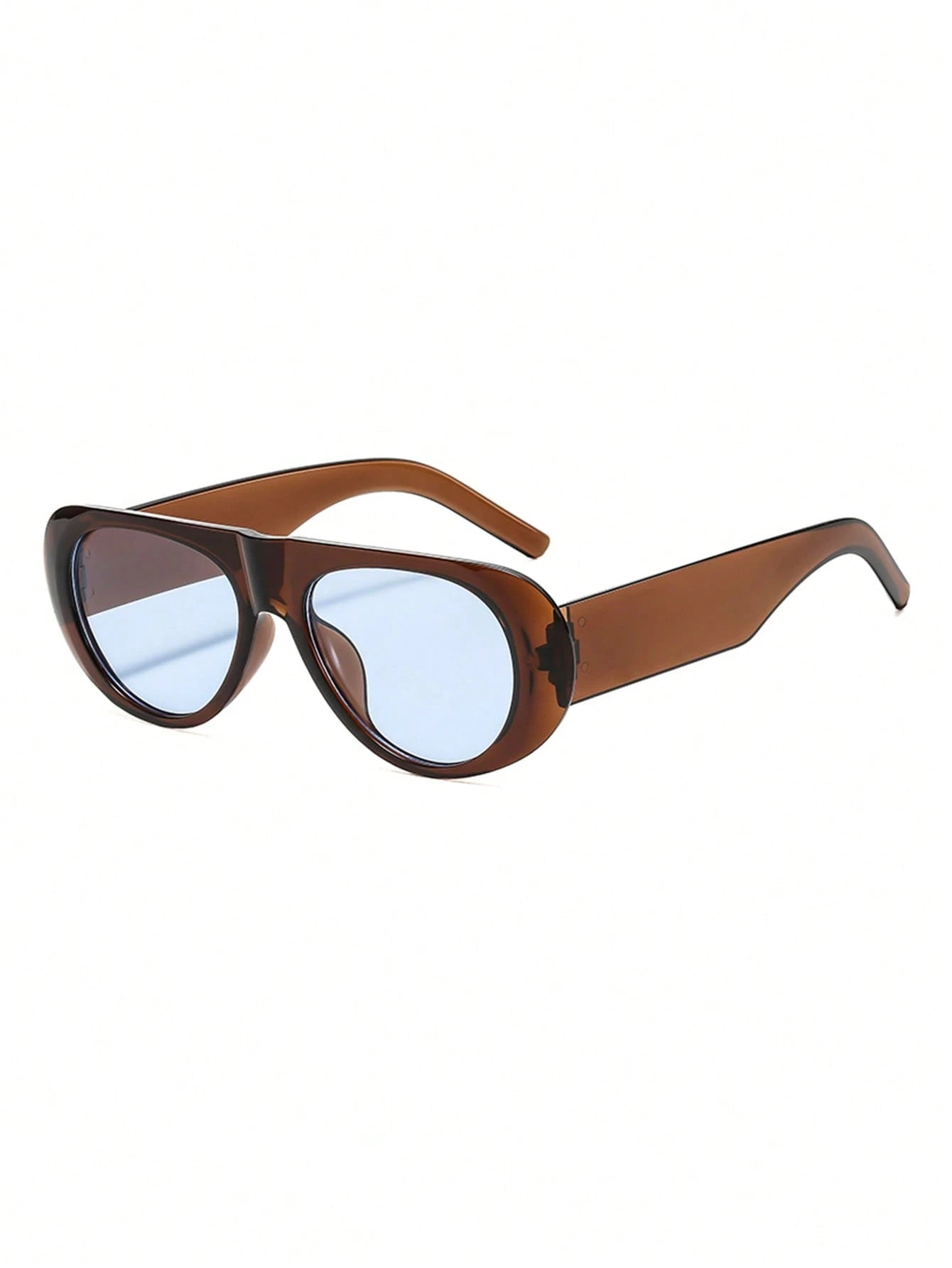 Oversized Translucent Frame Sunglasses