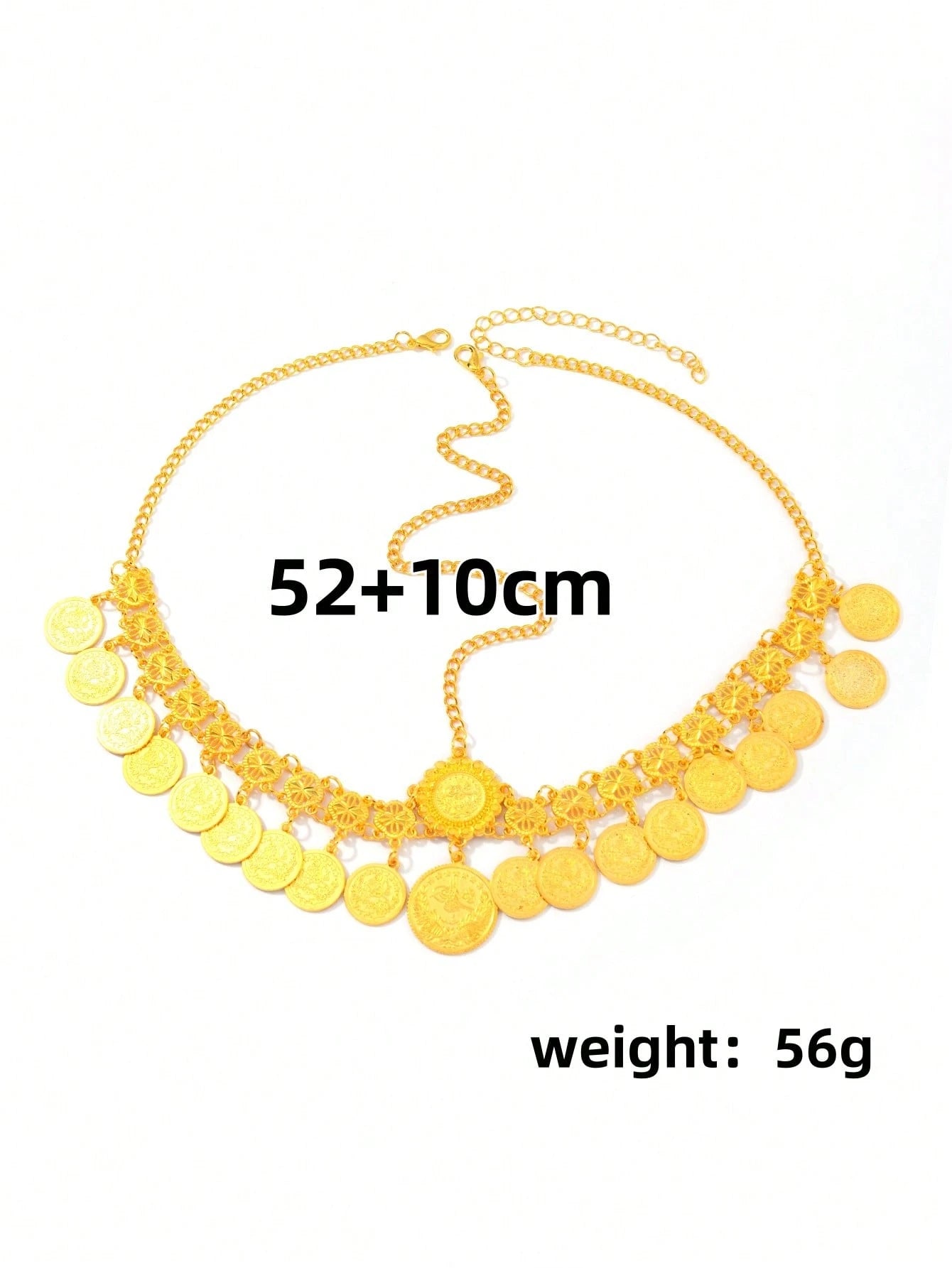 Arabian Style Gold Coin Tassel Pendant Hair