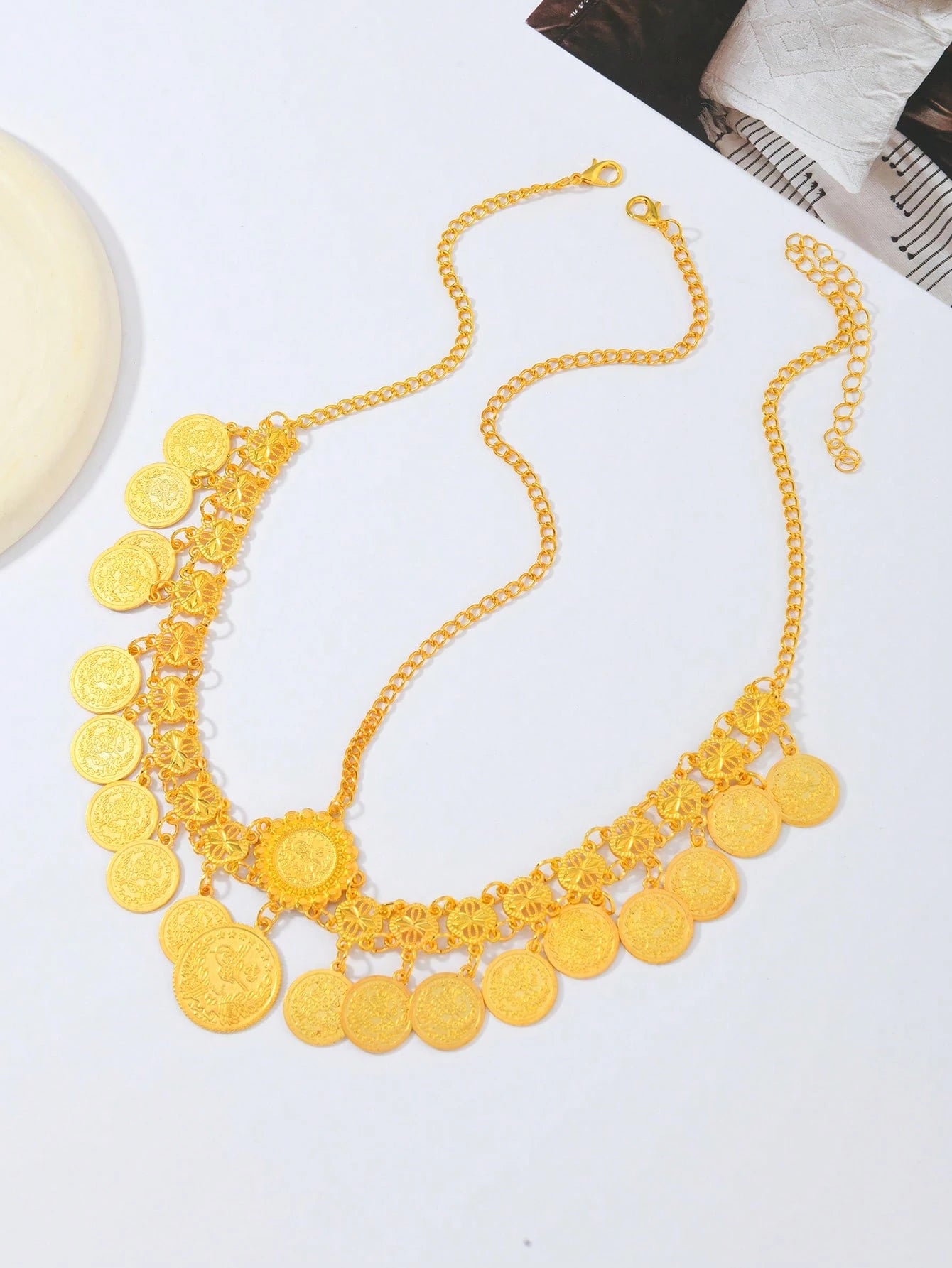 Arabian Style Gold Coin Tassel Pendant Hair