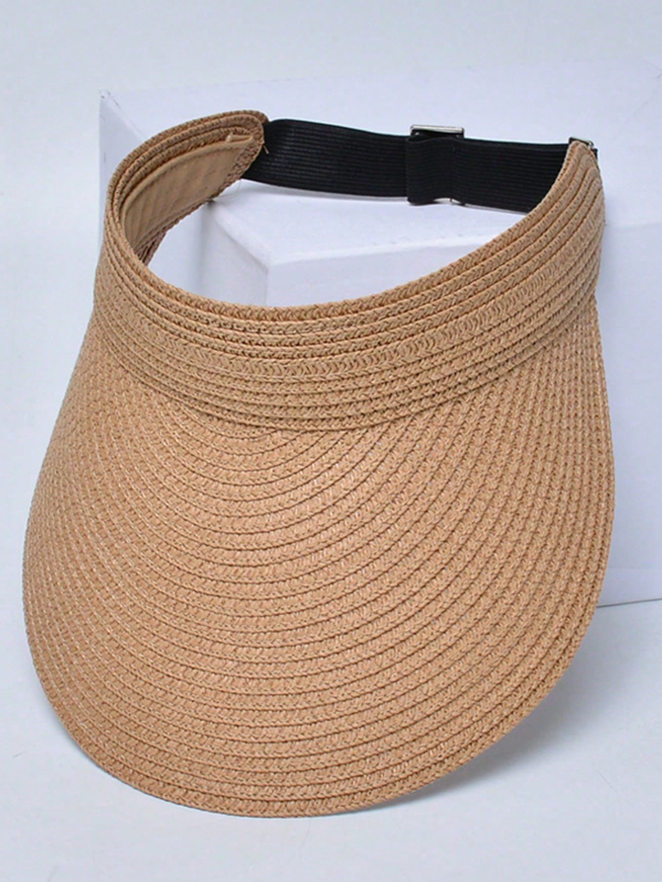 1pc Solid Color Straw Sun Hat