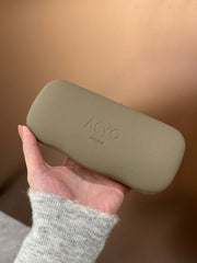 1pc Litchi Texture Leather Eyeglass Case