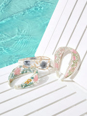 3Pcs Embroidered Flower Headbands