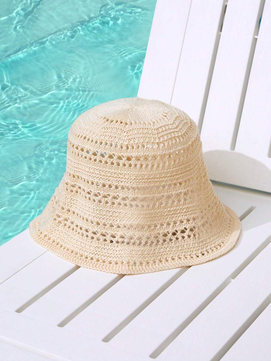 1pc Hollow Out Bucket Hat