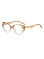 Ombre Cat Eye Minimalist Non-Prescription Glasses