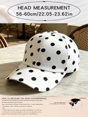 1pc Black & White Breathable Thin Baseball Cap