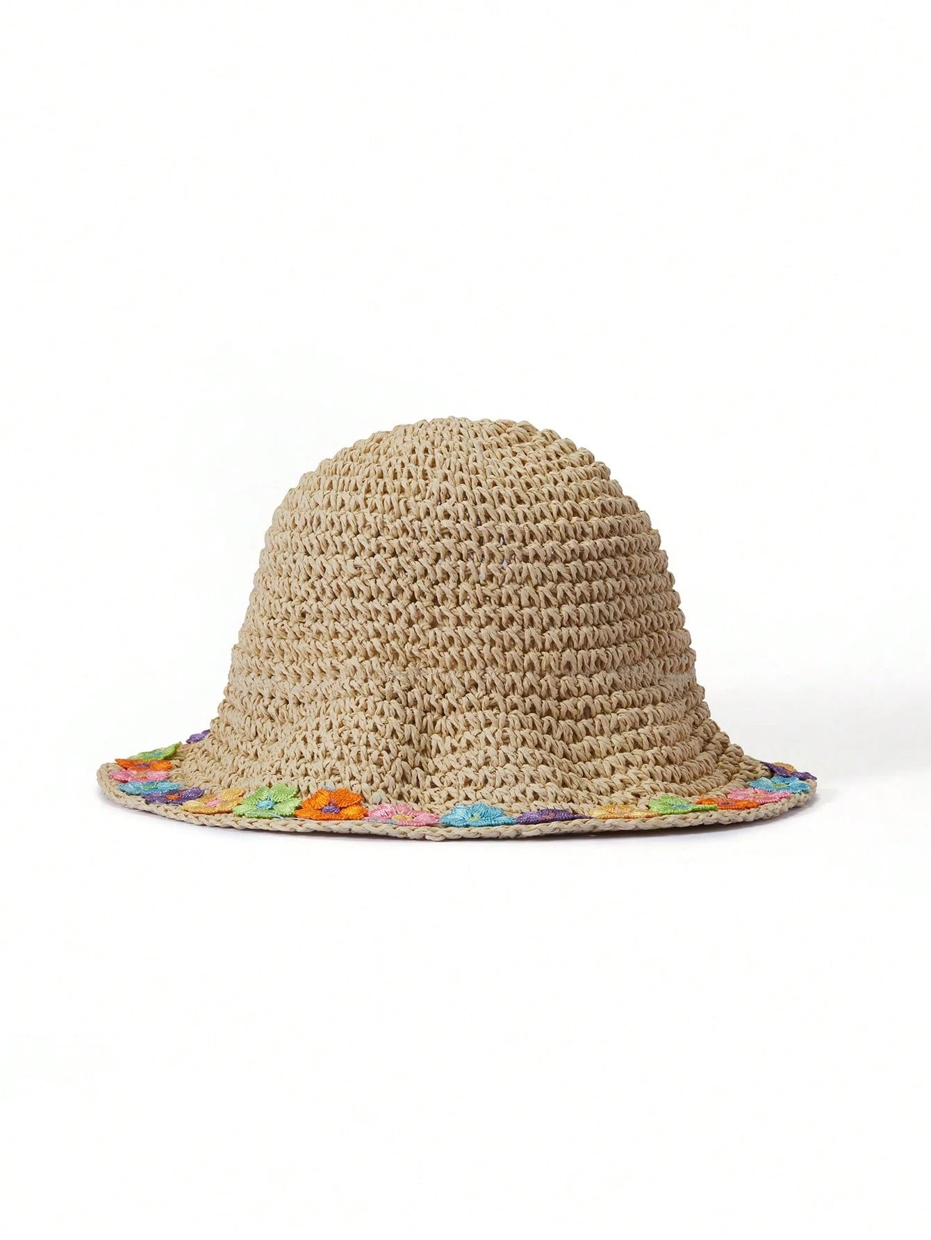 1pc Straw Ventilated Windproof Hat