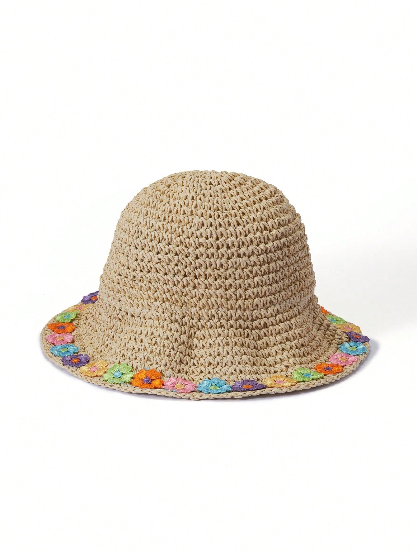 1pc Straw Ventilated Windproof Hat