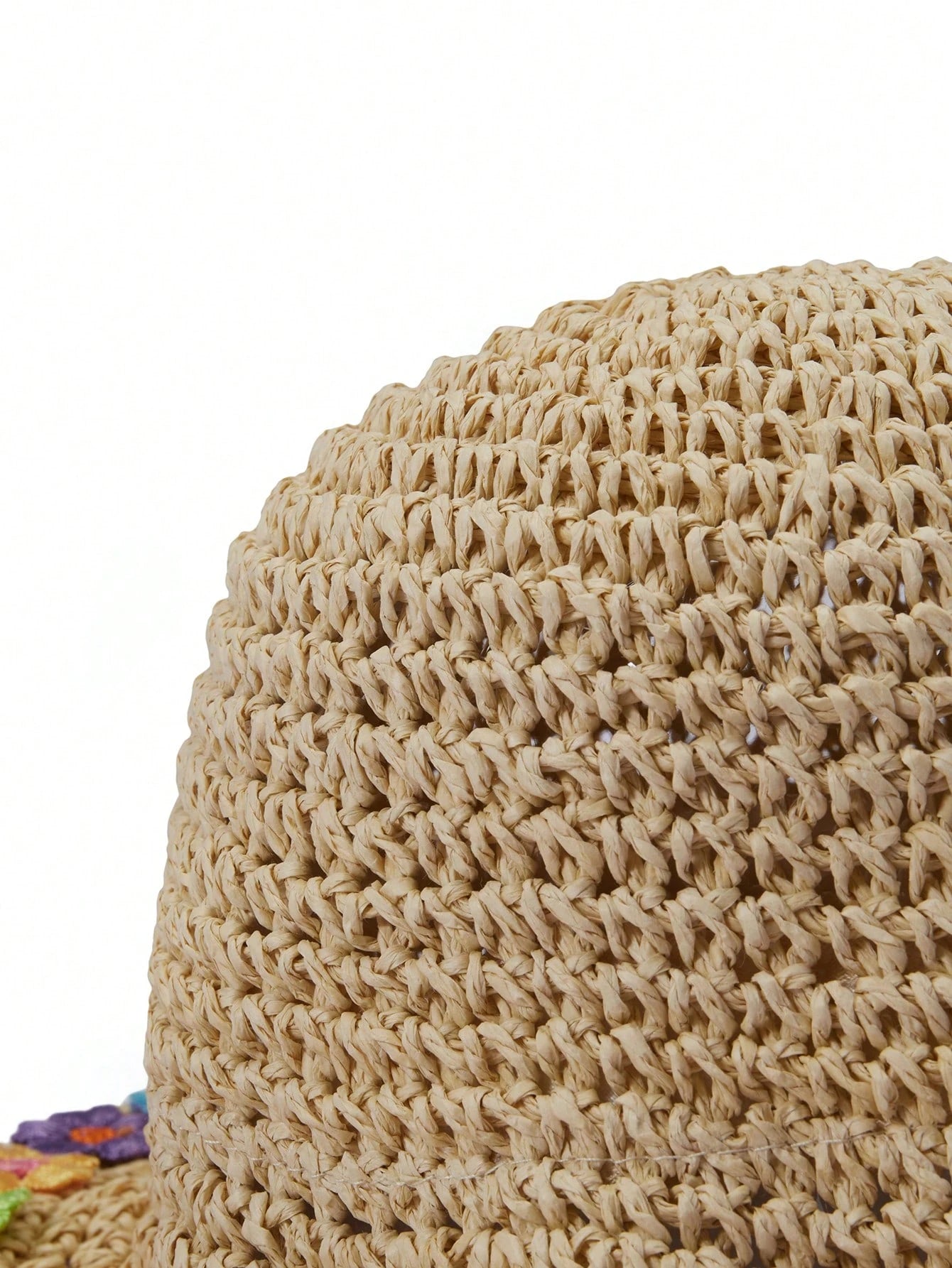1pc Straw Ventilated Windproof Hat