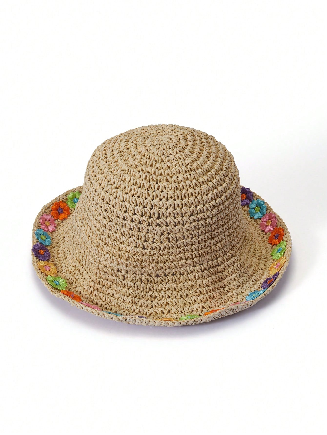 1pc Straw Ventilated Windproof Hat