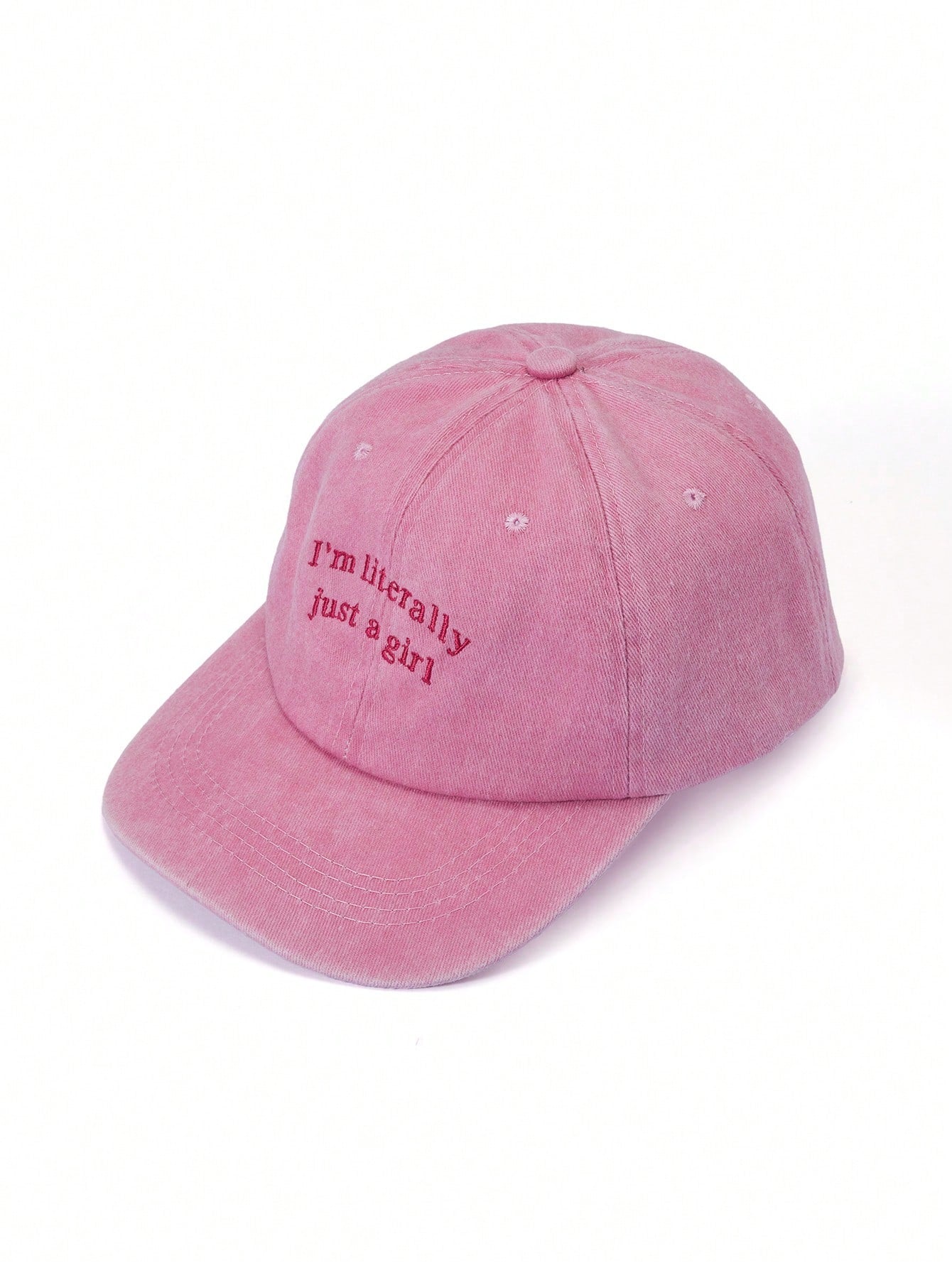 1pc Embroidered "I'm Literally Just A Girl" Baseball Cap