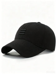 1pc Adjustable Baseball Cap With 3 Embroidered Stripes