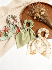 3Pcs Ditsy Floral Shawl Scarf Scrunchies