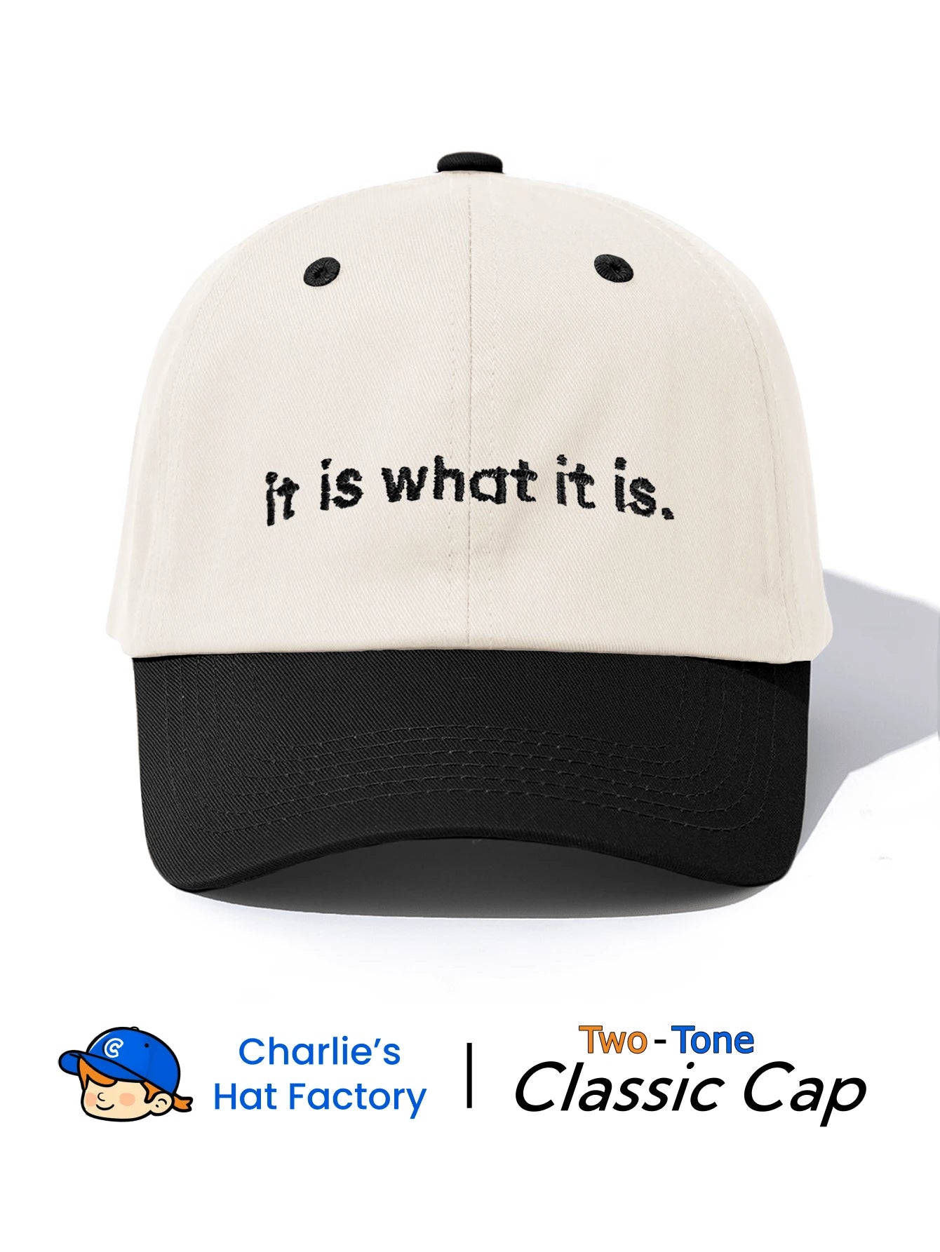 1pcs It Is What It Is Embroidered Classic Baseball Cap