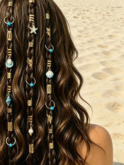 50pcs Bohemian Style Hair Accessories Set - www.thetreasurebox.me