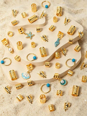 50pcs Bohemian Style Hair Accessories Set - www.thetreasurebox.me