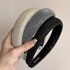 3Pcs Shiny Glitter Padded Headbands