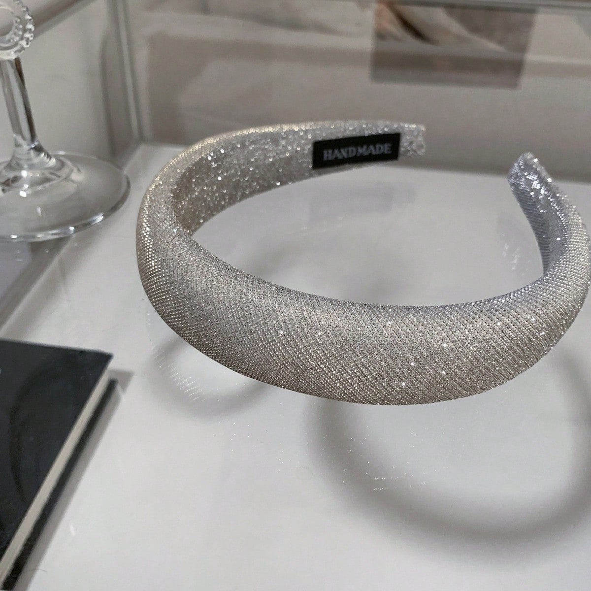 3Pcs Shiny Glitter Padded Headbands