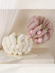 1pc Gorgeous Pink Tulip Flower Hair Claw Clip