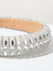 Rhinestone Crown Headband Elegant Sponge Jewel