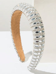 Rhinestone Crown Headband Elegant Sponge Jewel