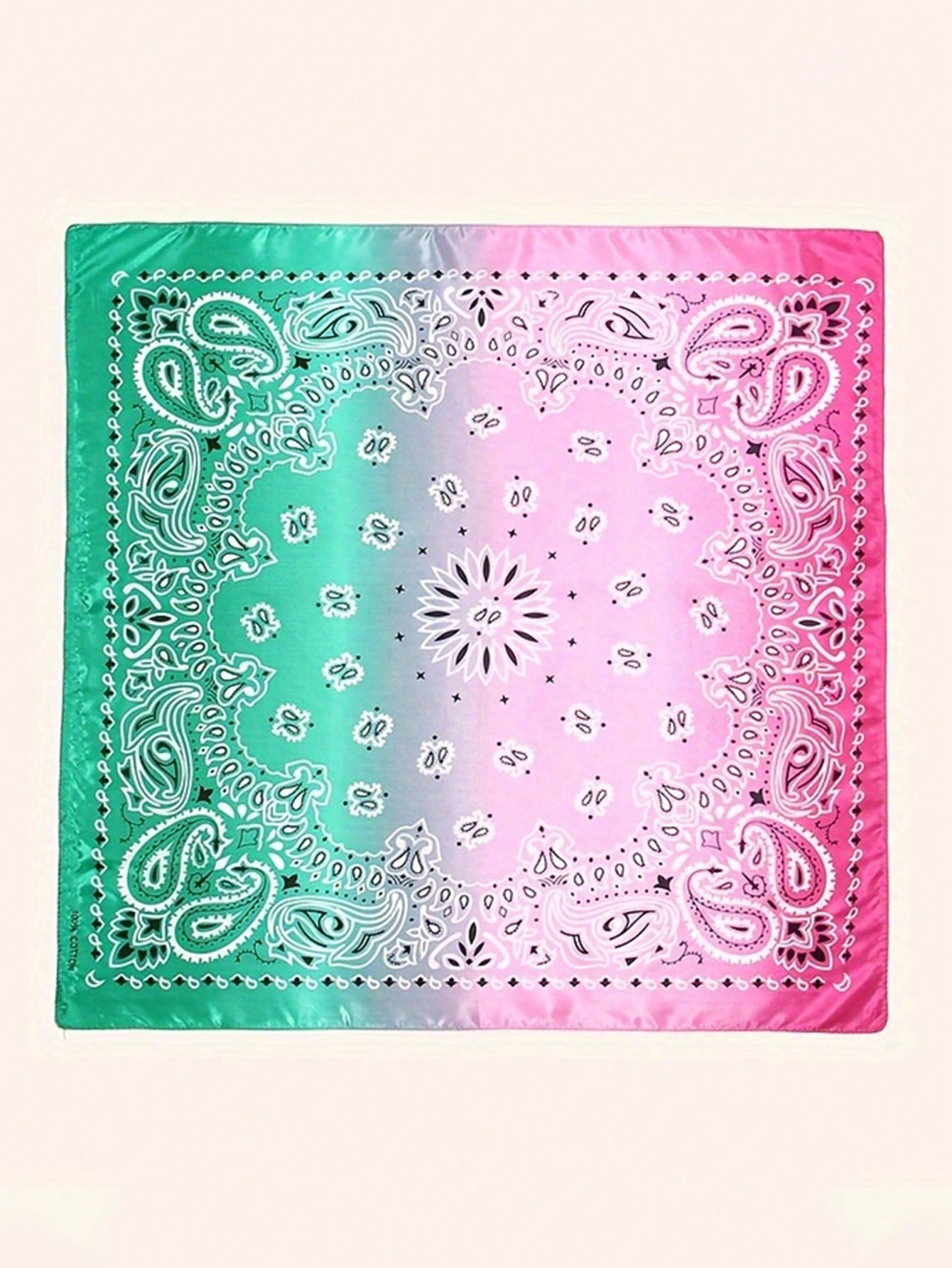 1pc Casual Bohemian Paisley Print Headscarf Bandana