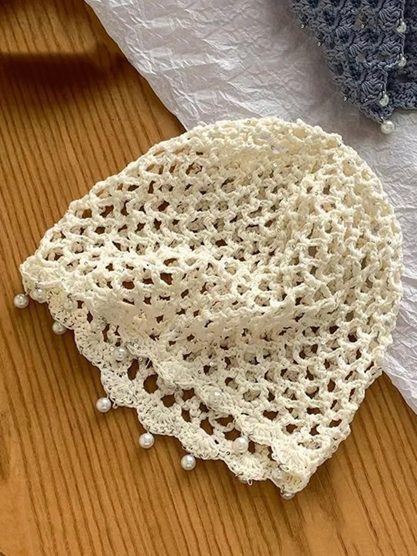1pc Hollow Breathable Handmade Knitted Hat