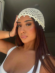 1pc Hollow Breathable Handmade Knitted Hat