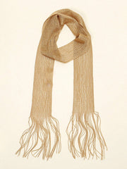 1pc Gold Glitter Tassel Scarf