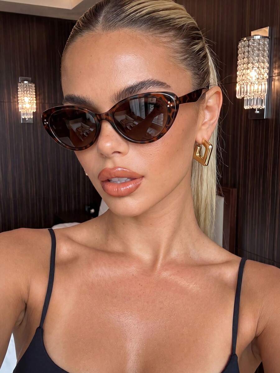 Leopard Cat Eye Fashion Sunglasses