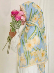 1pc Bohemian Style Floral Print Headscarf Scarf