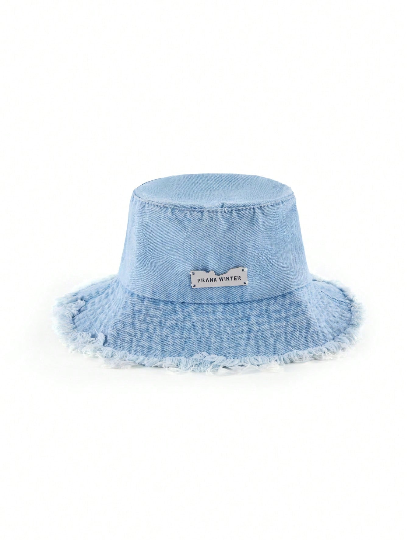 Rollcall Letter Label Frayed Brim Versatile Lightweight Bucket Hat