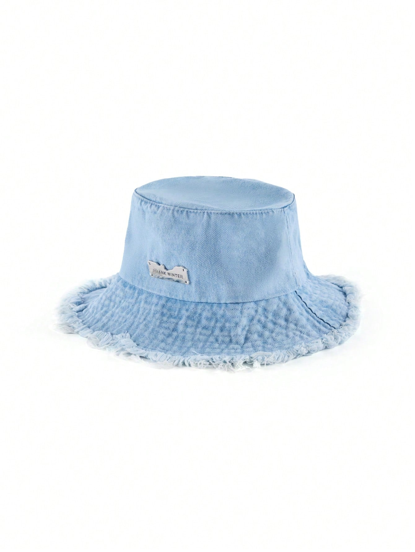 Rollcall Letter Label Frayed Brim Versatile Lightweight Bucket Hat