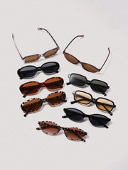 9pcs Cat Eye Tinted Lens Sunglasses Set