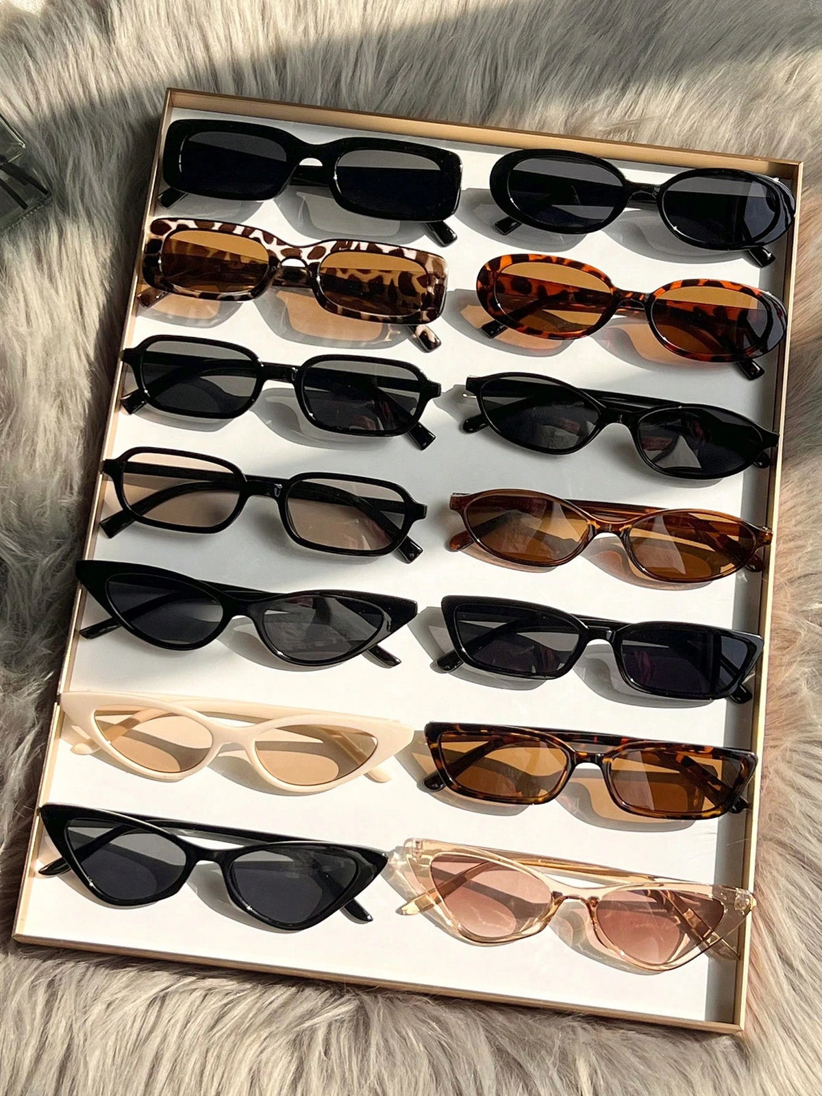 14pc Small Frame Cat Eye Sunglasses